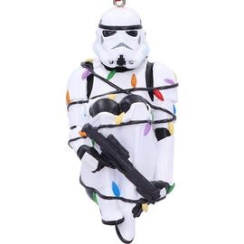 Stormtrooper In Fairy Lights Hanging Ornament 9cm / Fan Shop and Merchandise - Merchandise Seasonals - Various - Techbox