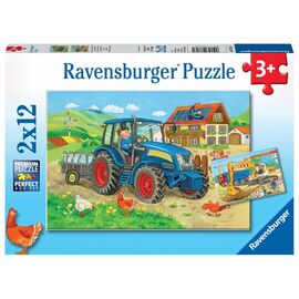 Ravensburger - Hard At Work 2x12p - 07616 / Toys |  Techbox
