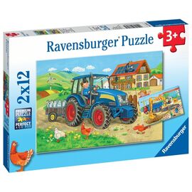 Ravensburger - Hard At Work 2x12p - 07616 / Toys |  Techbox