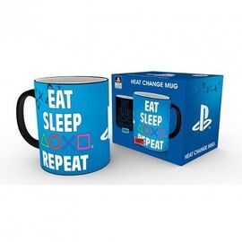 PLAYSTATION - Mug Heat Change - 320 ml - Eat Sleep Repeat / Fan Shop and Merchandise |  Techbox