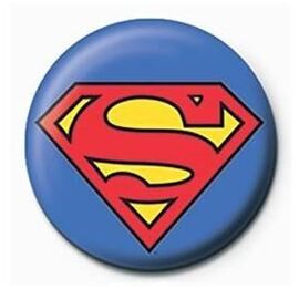 SUPERMAN - Logo - Button Badge 25mm |  Techbox