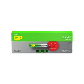 GP - Super Alkaline AAA Batteries, 24A/LR03, 1.5V, 12-Pack / Toys