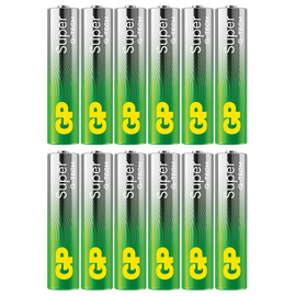 GP - Super Alkaline AAA Batteries, 24A/LR03, 1.5V, 12-Pack / Toys