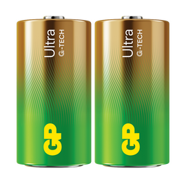GP - Ultra Alkaline C Batteries, 14AU/LR14, 1.5V, 2-Pack / Electronics