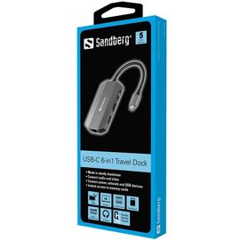 Sandberg - USB-C 6in1 Travel Dock / Computers - Αταξινόμητα -  - Techbox