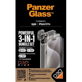 PanzerGlass - 3-i-1 Protection Pack - Apple iPhone 15 Pro / Electronics | Techbox