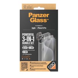PanzerGlass - 3-i-1 Protection Pack - Apple iPhone 15 Pro / Electronics | Techbox