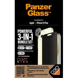 PanzerGlass -  Apple Iphone 15 Plus 6,7 Ultra Wide Fit Bundle + Picture Perfect + Hardcase with D30 / Electronics | Techbox