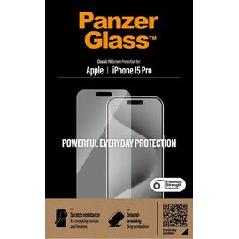 PanzerGlass - Screen Protector iPhone 15 Pro - Classic Fit / Electronics | Techbox