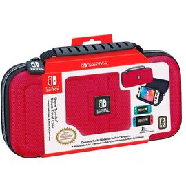 Bigben Nintendo Switch Interactive Official Deluxe Travel Case - Red / Nintendo Switch | Techbox