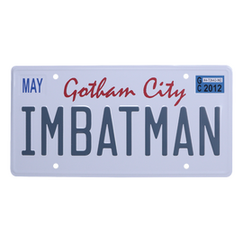 DC Comics Batman Number Plate Tin Sign / Fan Shop and Merchandise - Various - Various - Techbox