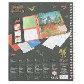 Dino World - Colouring Book Stick & Shine ( 0412473 ) / Toys