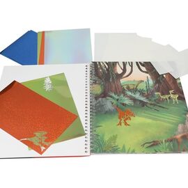 Dino World - Colouring Book Stick & Shine ( 0412473 ) / Toys