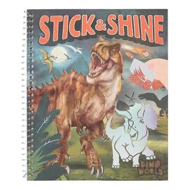 Dino World - Colouring Book Stick & Shine ( 0412473 ) / Toys