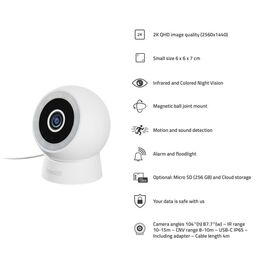 Hombli - Smart Outdoor/indoor Compact Cam, White / Electronics