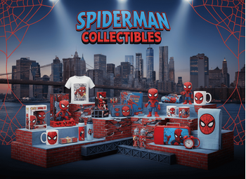 Spiderman Collectibles – Techbox: t-shirt, Funko Pop, mugs, pencil case, desktop organiser, plush, alarm clock, bedlinen, lunch box, bottle, playing cards | Techbox