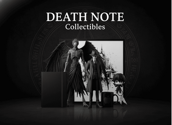 Death Note συλλεκτικά: φιγούρα Ryuk, φιγούρα χαρακτήρα, κούπα με μήλο, μπρελόκ και art print | Techbox