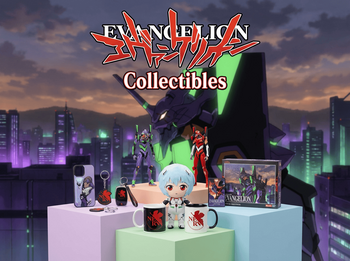 Evangelion Collectibles banner: φιγούρες EVA Unit-01 και Unit-02, plush, κούπες, puzzles & αξεσουάρ | Techbox