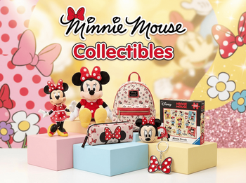 Minnie Mouse Collectibles banner: φιγούρες, plush, σχολικά, κασετίνες, σακίδια, κούπες, puzzles, μπρελόκ | Techbox