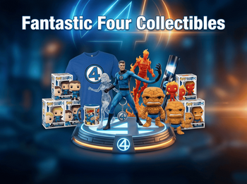 Fantastic Four συλλεκτικά – φιγούρες Mr. Fantastic, Invisible Woman, Human Torch, The Thing, Funko-style pops, t-shirt, κούπα, αφίσα, μπρελόκ, plush | Techbox