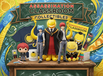 Assassination Classroom συλλεκτικά – φιγούρα Koro-sensei (κίτρινο χαμογελαστό πρόσωπο), Nagisa Shiota, Karma Akabane, Funko-style pop, t-shirt, κούπα, αφίσα, μπρελόκ, plush, manga | Techbox