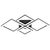 EGLO - Paranday-Z ceiling lamp w/squares black 47x43 - TW - Zigbee, Bluetooth / Electronics | Techbox