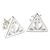 Harry Potter Deathly Hallows silver earrings