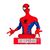 Marvel Spiderman 3D lamp with alarm clock