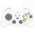 Retro-Bit - SEGA Saturn PRO Controller - White / Video Games and Consoles