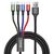 Cable USB Baseus Fast 4in1 2xUSB-C / Lightning / Micro 3.5A 1.2m (black) | Techbox