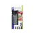 Staedtler – Lumocolor Permanent Marker Set – 4 pcs Black (60 BK-6) / Toys