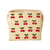 Rice - Raffia Square Basket with Small Cherries Embroidery - Red - 30 cm x 30 cm x 25 cm / Baby and Children