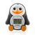 Reer - Bath Thermometer Pingu - Black, White, and Orange - 17 x 4.6 x 9.7 cm / Baby and Children