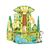 Picasso Tiles - Safari themed set with 8 animals (46 pcs) (PTQ12) / Toys