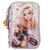 TOPModel - Triple Pencil Case COWGIRL - Cream-Coloured with Pale Purple Accents / Toys |  Techbox