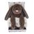 Carlo Baby - Fleece Blanket Beige Star & Stuffed Animal Dark Brown Rabbit (18432) / Toys - Merchandise Linens - Various - Techbox