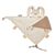 Nattou - Lapidou Cuddle cloth Large, Glow in the dark print - Sand / Baby and Children