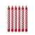 Rice - Candles with Candy Stripes - Red and White - Small / Baby and Children