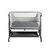 Babytrold - Bedside Sleep Tight with Wheels - Grey - 92 x 55 x 70.5-82 cm / Baby and Children