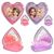 Topmodel - TOPModel Folding Hairbrush with Mirror - Heart Shaped - Transparent Pink and Purple (0413030) / Toys