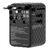 Verbatim - Charge 'n' Travel 100W Universal Travel Adapter with retractable cable Black / Electronics