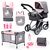 Bayer - Dolls Pram Playset - Rosa / Grey (18333AC) / Toys