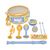 Bluey - musical set with 7 instruments (89029) / Toys