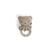 Smallstuff - Rattle, bear face on silicone ring, nature (40008-90) / Toys