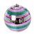 Rice - Disco Ball with Funky Stripes - Pink, Silver, Green, and Blue - Large / Toys