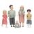 Lundby - Family Mom, Dad, 2 Children & 1 Baby (18036) / Toys