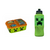 Stor - Multi Compartment Sandwich Box + Sports Water Bottle  - Minecraft / Toys
