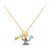 Disney Stitch Charm with Stones necklace