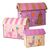 Rice - Large Set of 3 Toy Baskets - Pink Party / Baby and Children
