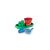 Dantoy - Classic Recycled green boat set in net (1431) / Toys